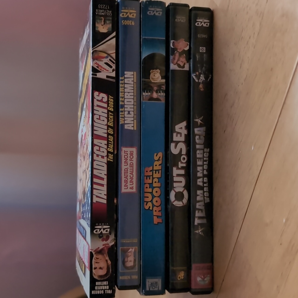5 DVDs for $15